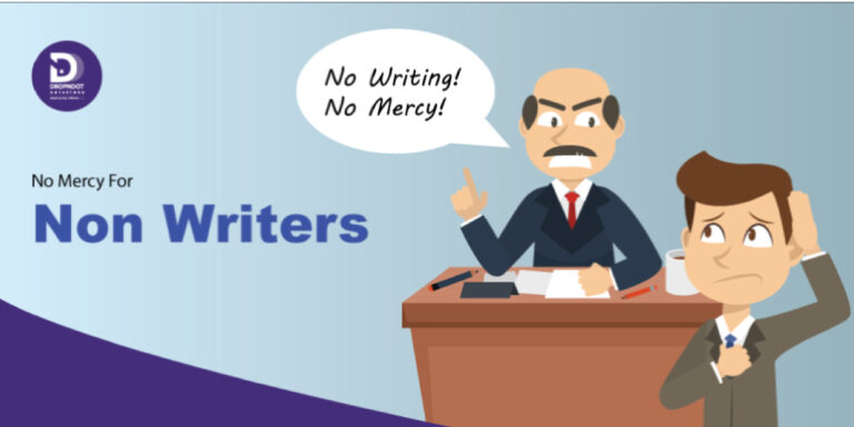 No mercy for non writer