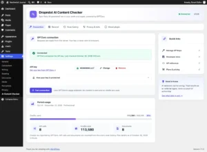 gptzero-connection-and-plan-usage